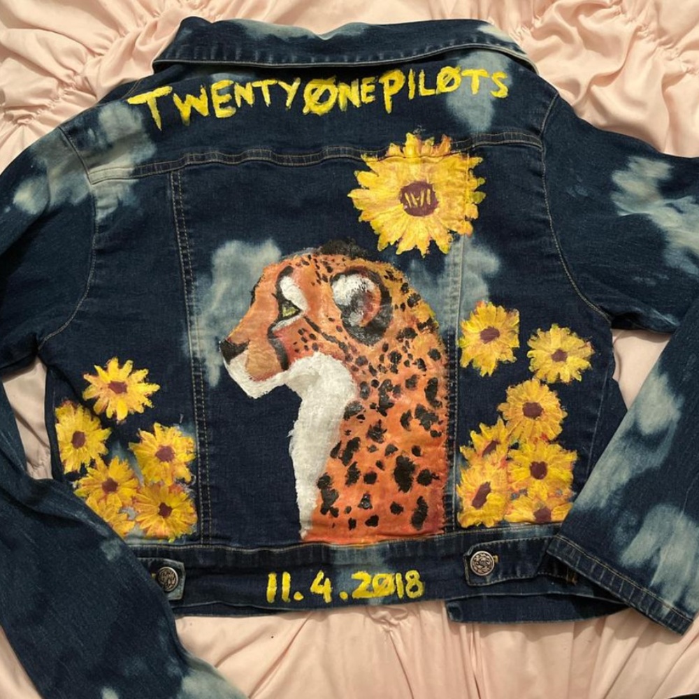 One-of-One Hand-Painted Denim Jacket by Jade Lovi (@iluvmeww)